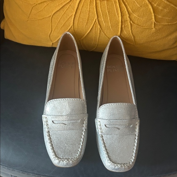 Donald J. Pliner Shoes - Donald Pliner silver penny loafers